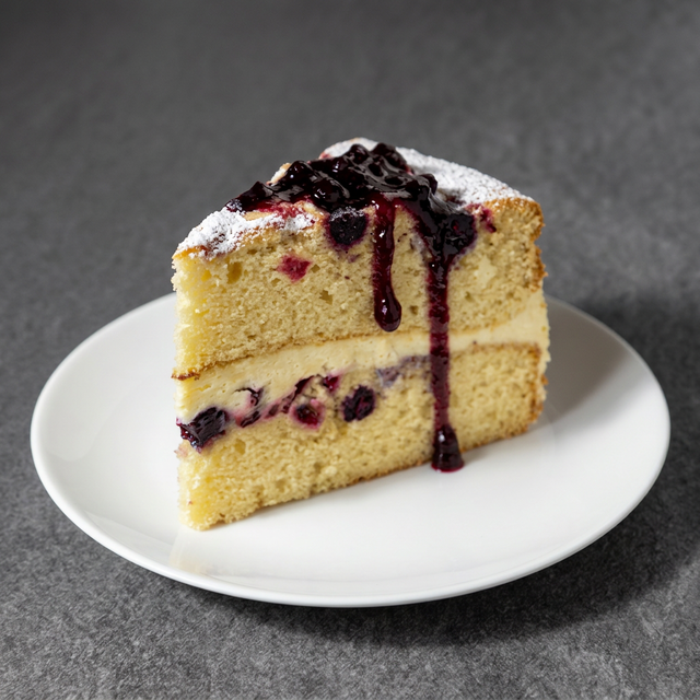 Lemon Berry Mascarpone Cake.