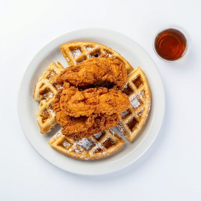 Chicken Waffles Basket.